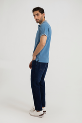 Contrast Collar Polo Shirt - Oasis